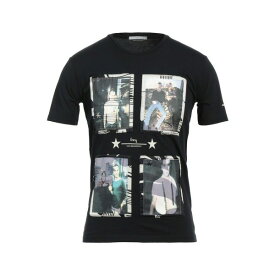 GREY DANIELE ALESSANDRINI グレイ ダニエレ アレッサンドリー二 Tシャツ トップス メンズ T-shirts Black