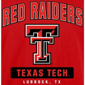 ファナティクス メンズ Tシャツ トップス Texas Tech Red Raiders Campus Icon Long Sleeve TShirt Red