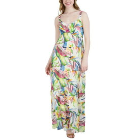 ジュリア ジョーダン レディース ワンピース トップス Women's Printed Sleeveless Tiered Maxi Dress Ivory Multi