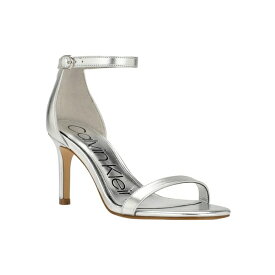 カルバンクライン レディース サンダル シューズ Women's Fairy Dress Sandals Silver Faux Leather