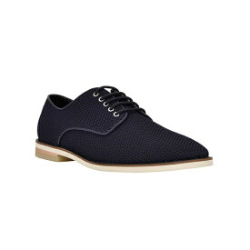 カルバンクライン メンズ スリッポン・ローファー シューズ Men's Aggussie Lace Up Casual Loafers Navy