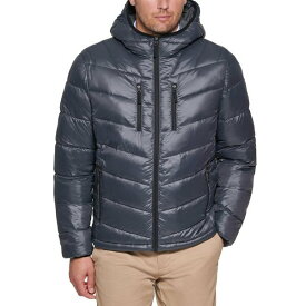 クラブルーム メンズ ジャケット＆ブルゾン アウター Men's Chevron Quilted Hooded Puffer Jacket, Created for Macy's Charcoal