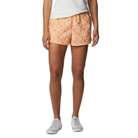コロンビア レディース カジュアルパンツ ボトムス Women's Sandy River II Printed Mid-Rise Shorts Peach Mini Hibicus