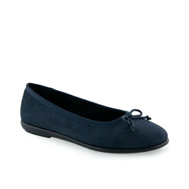 エアロソールズ レディース サンダル シューズ Women's Homebet Ballet Flats Navy Faux Suede