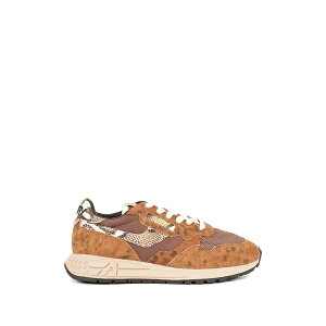 �I�[�g���[ ���f�B�[�X �X�j�[�J�[ �V���[�Y Reelwind low python-print leopard-print sneakers Brown