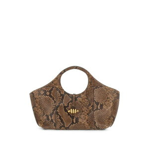 �W�����j�E�L�A���[�j ���f�B�[�X �V�����_�[�o�b�O �o�b�O Infinity python-printed leather shoulder bag Brown