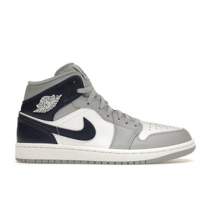 Jordan �W���[�_�� �����Y �X�j�[�J�[ �yJordan 1 Mid Wolf Grey Midnight Navy�z �T�C�Y US_8(26.0cm) White/Wolf Grey/Midnight Navy