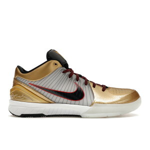 Nike �i�C�L �����Y �X�j�[�J�[ �yNike Kobe 4 Protro Gold Medal (2024)�z �T�C�Y US_9.5(27.5cm) White/Dark Obsidian/Varsity Red/Metallic Gold