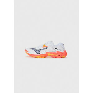 ~Ym fB[X tBbglX X|[c WAVE LIGHTNING Z8 - Volleyball shoes - white/fiery coral/citrus