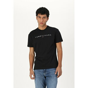 g~[qtBK[ Y T_ V[Y LINEAR LOGO TEE - Basic T-shirt - black