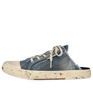 Balenciaga �o�����V�A�K ���f�B�[�X �X�j�[�J�[ �y(WMNS) Balenciaga Paris Distressed Denim Mule 'Blue' 693952W3RCL4090�z �T�C�Y US_8(25.0cm)