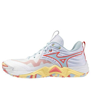 Mizuno �~�Y�m ���f�B�[�X �X�j�[�J�[ �y(WMNS) Mizuno Wave Momentum Elite 'White Calypso Coral' V1GC251235�z �T�C�Y US_W_11