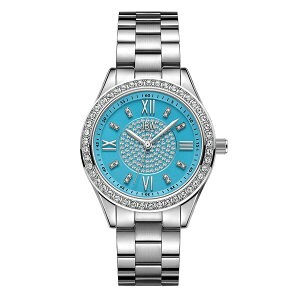 WFCr[_u[ fB[X rv ANZT[ Women's Mondrian 34 Quartz Silver Stainless Steel Watch, 34mm Silver