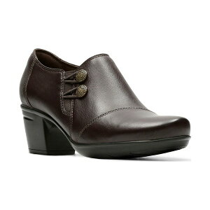 N[NX fB[X IbNXtH[h V[Y Women's Emslie Warren Closed Toe Shooties Dark Brown Leather