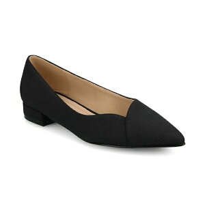 W[j[RNV fB[X T_ V[Y Women's Carmin Slip On Pointed Toe Dress Flats Black Suede