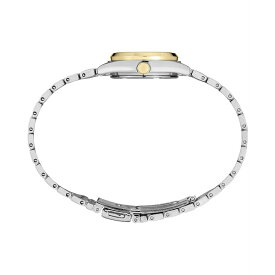 セイコー レディース 腕時計 アクセサリー Women's Analog Essentials Two-Tone Stainless Steel Bracelet Watch 25mm White