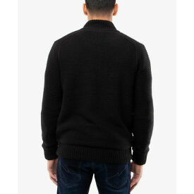 エックスレイ メンズ ジャケット＆ブルゾン アウター Men's Full-Zip High Neck Sweater Jacket Black