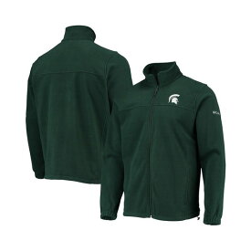 コロンビア レディース ジャケット＆ブルゾン アウター Men's Green Michigan State Spartans Flanker III Fleece Team Full-Zip Jacket Green