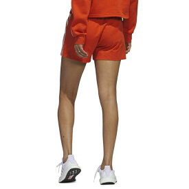 アディダス レディース カジュアルパンツ ボトムス Women's Sport Woven 3-Stripe Shorts Red Orange