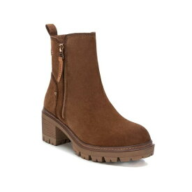 キシタイ レディース ブーツ シューズ Carmela Collection Women's Suede Booties By XTI Camel