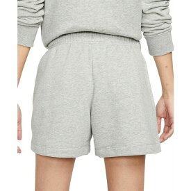 ナイキ レディース カジュアルパンツ ボトムス Women's Sportswear Club Fleece Mid-Rise Shorts Dk Grey Heather/white