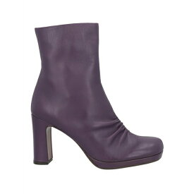 【送料無料】 チエミハラ レディース ブーツ シューズ Ankle boots Purple