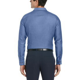 ペリーエリス メンズ シャツ トップス Men's Slim-Fit Dobby Shirt True Blue