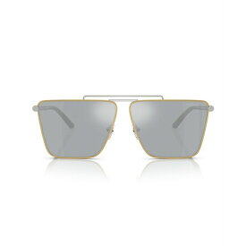ヴェルサーチ メンズ サングラス・アイウェア アクセサリー Men's Sunglasses, Ve2266 Gold, Silver