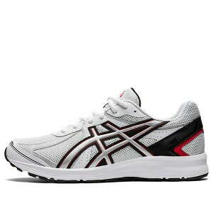 ASICS �A�V�b�N�X �����Y �X�j�[�J�[ �yASICS Jog 100 S 2E 'White Red' 1201A325-100�z �T�C�Y US_6(24.0cm)