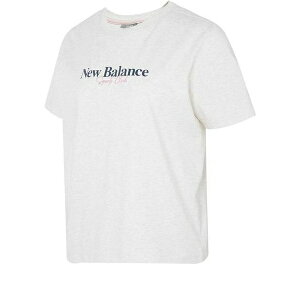 New Balance j[oX fB[X Xj[J[ grey/white/multi-color y(WMNS) New Balance Tee 'White' 5ED24242-OAz TCY US_W_S