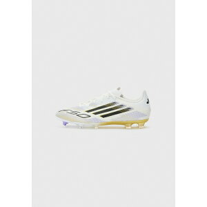 AfB_X Y u[c V[Y F50 LEAGUE FG/MG - Moulded stud football boots - white/core black/gold-coloured