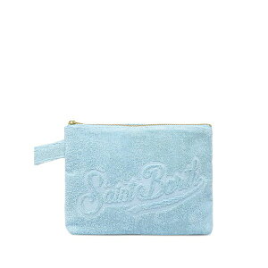 �G���V�[�c�[�Z�C���g�o�[�X ���f�B�[�X �N���b�`�o�b�O �o�b�O Light blue pareasy pochette with jacquard saint barth logo Blue