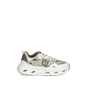 �s���R ���f�B�[�X �X�j�[�J�[ �V���[�Y Love birds mirror-effect sneakers White