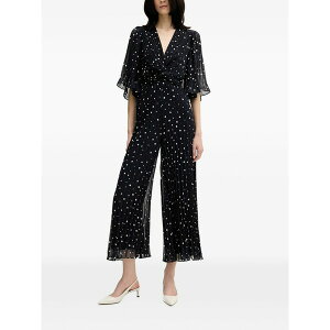�W���Z�t���u�R�t ���f�B�[�X �����s�[�X �g�b�v�X Polka-dot pleated jumpsuit Blue