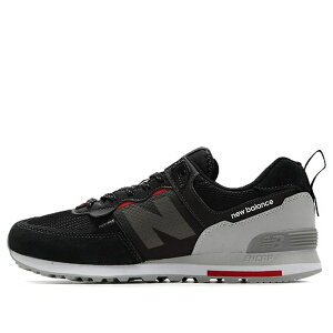 New Balance �j���[�o�����X �����Y �X�j�[�J�[ �yNew Balance 574 Shoes Black/Grey/Red ML574ISE�z �T�C�Y US_8(26.0cm)