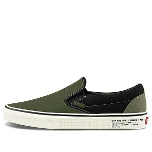 Vans �o���Y �����Y �X�j�[�J�[ �yVans Classic Slip-On '66 Supply - Vetiver Black' VN0A4U381FX�z �T�C�Y US_M_4.5