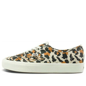 Vans �o���Y �����Y �X�j�[�J�[ �yVans Comfycush Authentic Leopard Black/Yellow VN0A3WM747B�z �T�C�Y US_6.5(24.5cm)