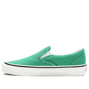 Vans �o���Y �����Y �X�j�[�J�[ �yVans Anaheim Factory Classic Slip-On 98 Green VN0A3JEX45Z�z �T�C�Y US_8.5(26.5cm)