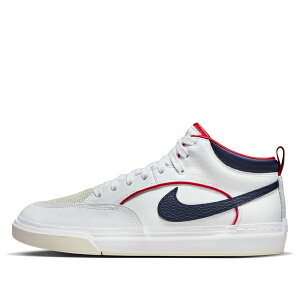 Nike �i�C�L �����Y �X�j�[�J�[ �yNike React Leo SB 'White Midnight Navy' FD0268-100�z �T�C�Y US_10(28.0cm)