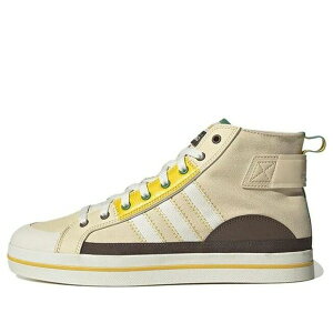 adidas �A�f�B�_�X �����Y �X�j�[�J�[ �yadidas neo City Canvas Hi 'White Yellow' HQ4625�z �T�C�Y US_6(24.0cm)