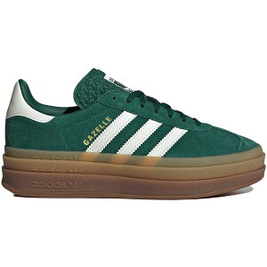 adidas �A�f�B�_�X ���f�B�[�X �X�j�[�J�[ �yadidas Gazelle Bold Collegiate Green (Women's)�z �T�C�Y US_6.5(23.5cm) Collegiate Green/Off White/Gold Metallic