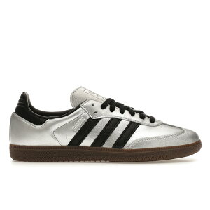 adidas �A�f�B�_�X ���f�B�[�X �X�j�[�J�[ �yadidas Samba OG Silver Metallic Black Gum (Women's)�z �T�C�Y US_7.5(24.5cm) Silver Metallic/Core Black/Gum 5