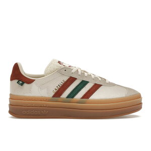 adidas �A�f�B�_�X ���f�B�[�X �X�j�[�J�[ �yadidas Gazelle Bold Maple Leaf (Women's)�z �T�C�Y US_8(25.0cm) Cream White/Wild Sepia/Collegiate Green