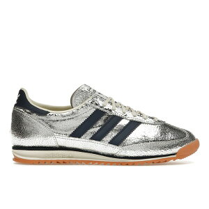 adidas �A�f�B�_�X ���f�B�[�X �X�j�[�J�[ �yadidas SL 72 OG Silver Metallic Collegiate Navy (Women's)�z �T�C�Y US_6(23.0cm) Silver Metallic/Collegiate Navy/Off White