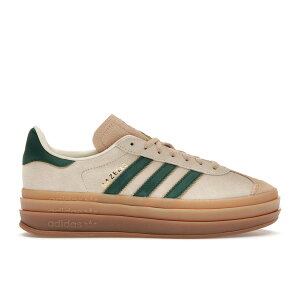 adidas �A�f�B�_�X ���f�B�[�X �X�j�[�J�[ �yadidas Gazelle Bold Magic Beige Collegiate Green (Women's)�z �T�C�Y US_W_10 Cream White/Collegiate Green/Magic Beige