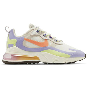 Nike �i�C�L ���f�B�[�X �X�j�[�J�[ �yNike Air Max 270 React Sail Orange Frost (Women's)�z �T�C�Y US_5.5(22.5cm) Sail/White/Light Mahogany Brown/Steam Green/Orange Frost