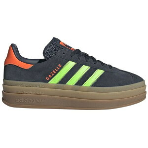 adidas �A�f�B�_�X ���f�B�[�X �X�j�[�J�[ �yadidas Gazelle Bold Aurora Ink Solar Orange (Women's)�z �T�C�Y US_8.5(25.5cm) Aurora Ink/Solar Orange/Gum