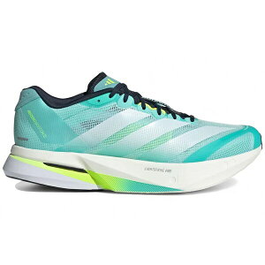 adidas �A�f�B�_�X �����Y �X�j�[�J�[ �yadidas Adizero Boston 13 Flash Aqua White Lucid Lemon�z �T�C�Y US_9(27.0cm) Flash Aqua/Cloud White/Lucid Lemon