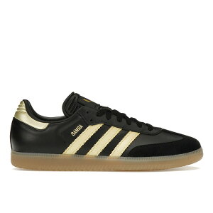 adidas �A�f�B�_�X �����Y �X�j�[�J�[ �yadidas Samba Messi Gold�z �T�C�Y US_7(25.0cm) Black/Gold Metallic/Gum
