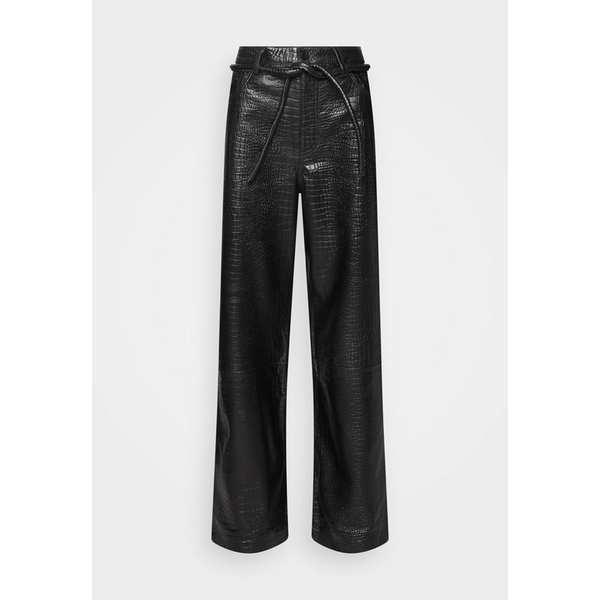 デイ・ビルゲール・エ・ミッケルセン レディース カジュアルパンツ ボトムス ELIJAH CROCO Leather trousers black